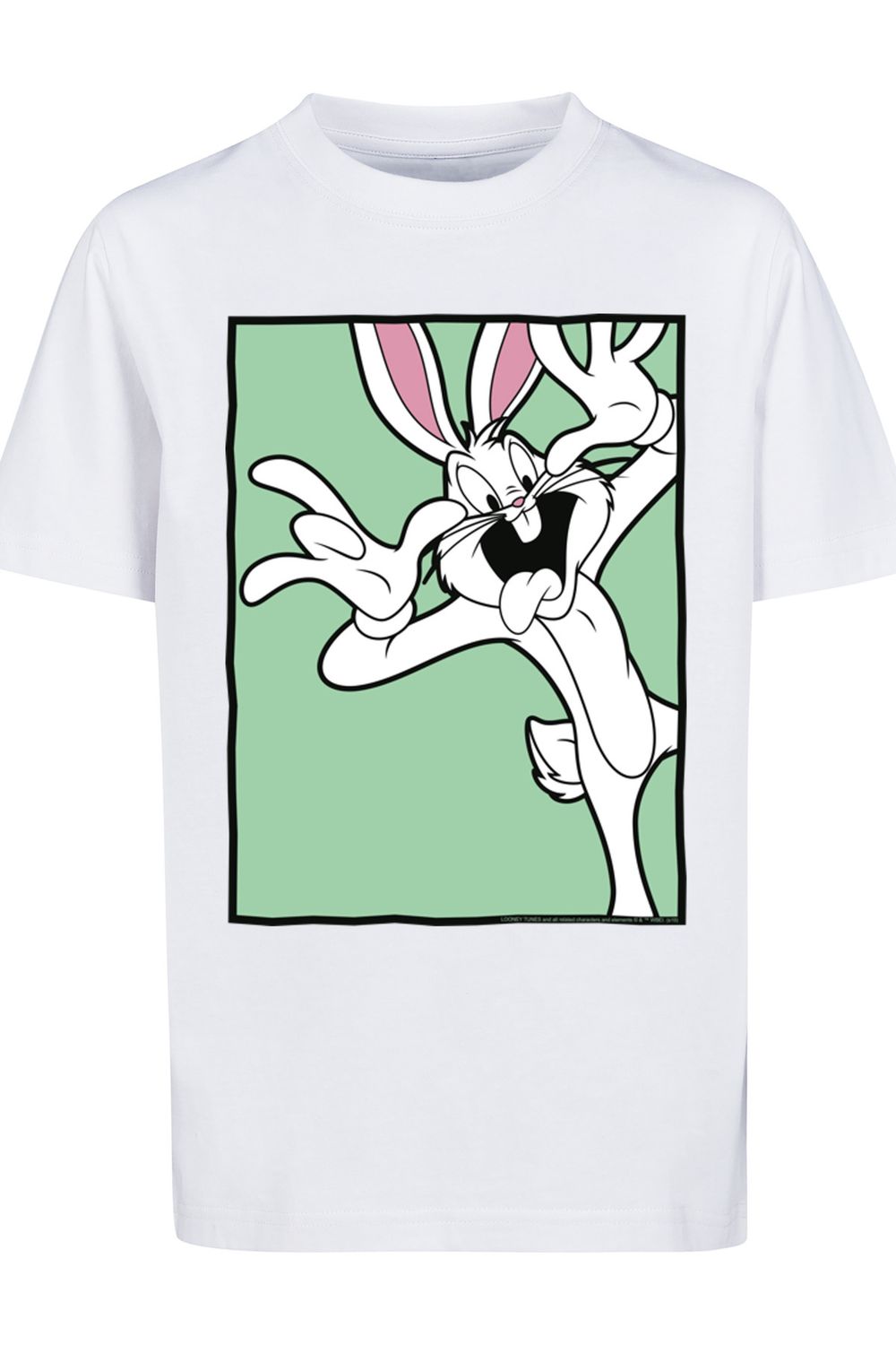 F4NT4STIC Kinder Looney Tunes - Bunny Trendyol Face-WHT Funny Kids T-Shirt Basic Bugs mit