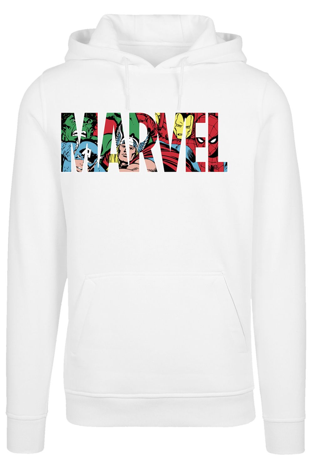 – Herren - F4NT4STIC Farbe Kapuzenpullover mit Avengers Marvel schwerem Logo-Charakterfüllung Trendyol