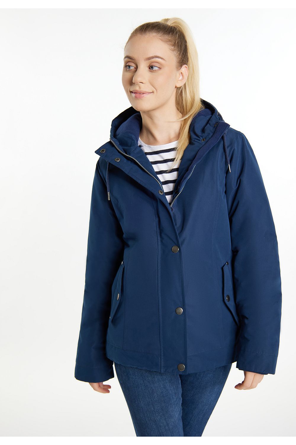 Icebound Winterjacke Blau Parka Trendyol