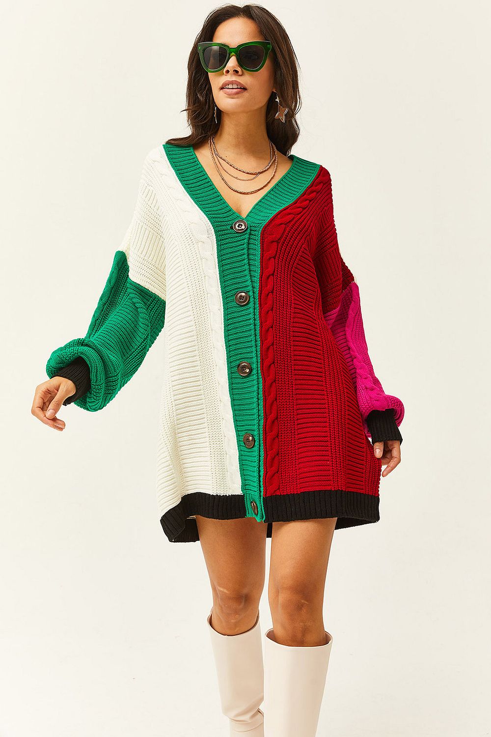 Grass outlet green cardigan