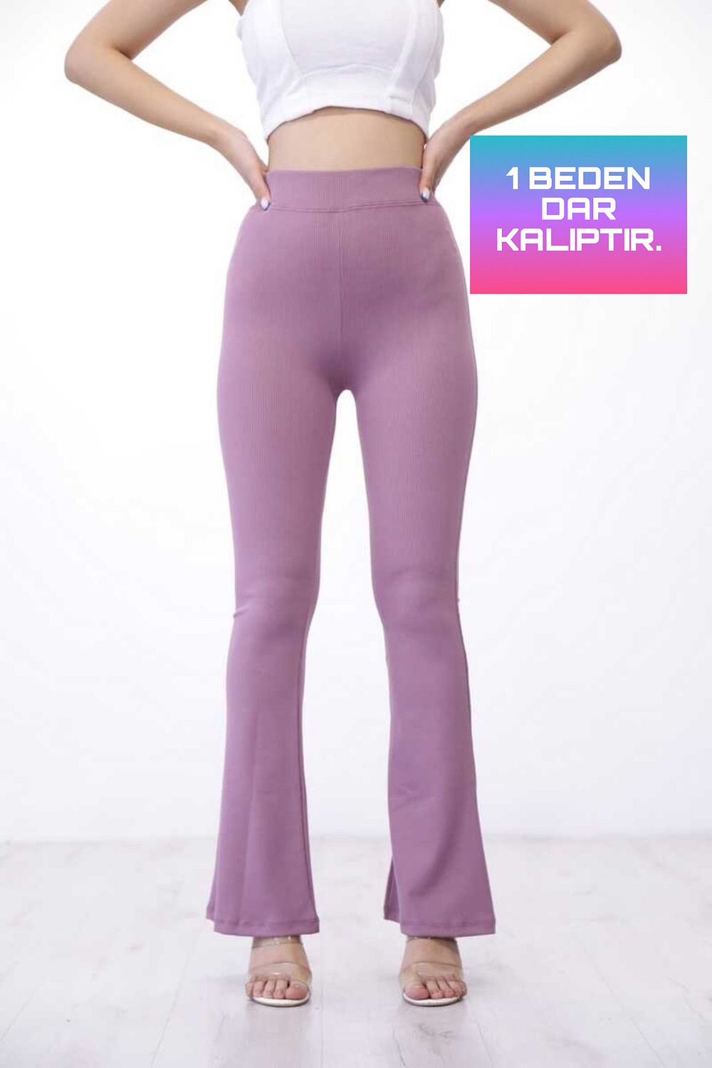 FIT & LUXURY High Waist, Fleece Inner, Ribbed Spanish Leggings