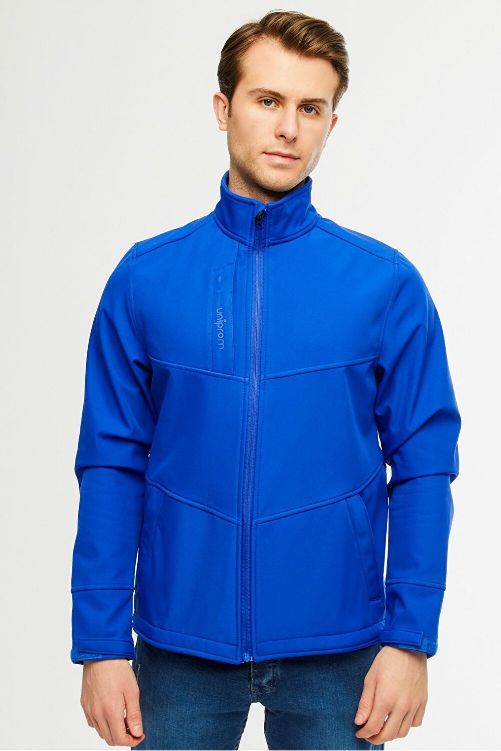 Uniprom معطف سوفتشيل من الصوف المقاوم للماء والريا...