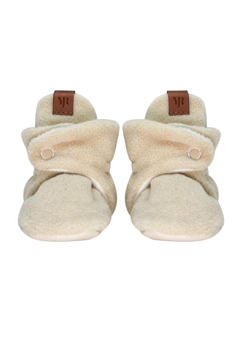 Fleece velcro baby booties outlet