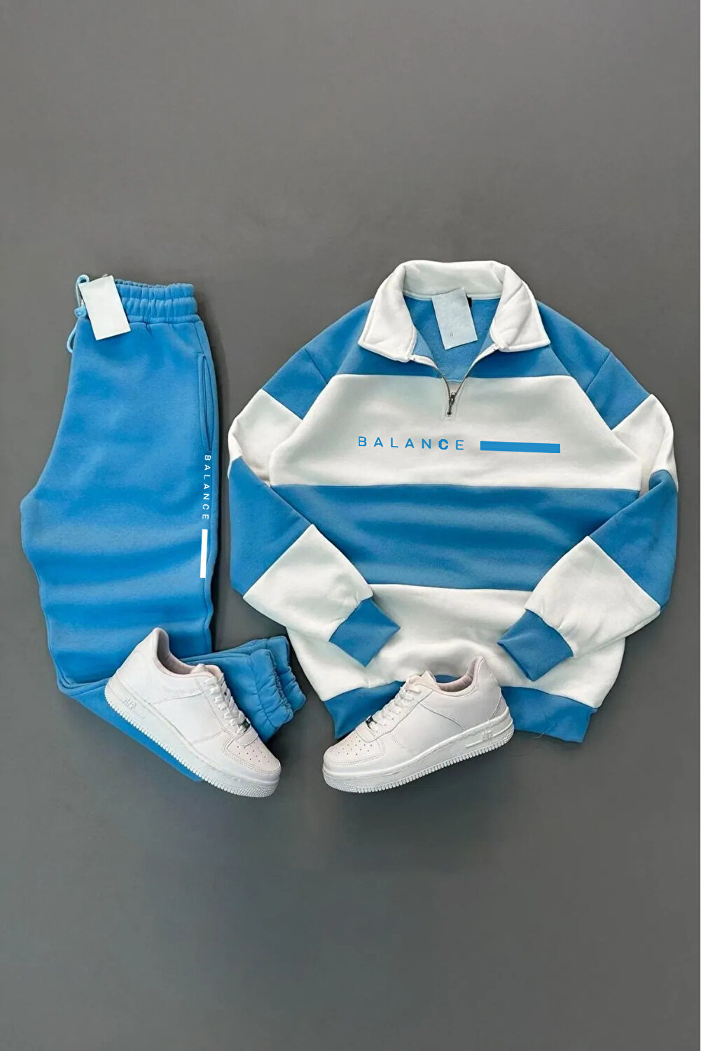 CAST COLLECTİON طقم بدلة رياضية صيفية بقصة واسعة ب...