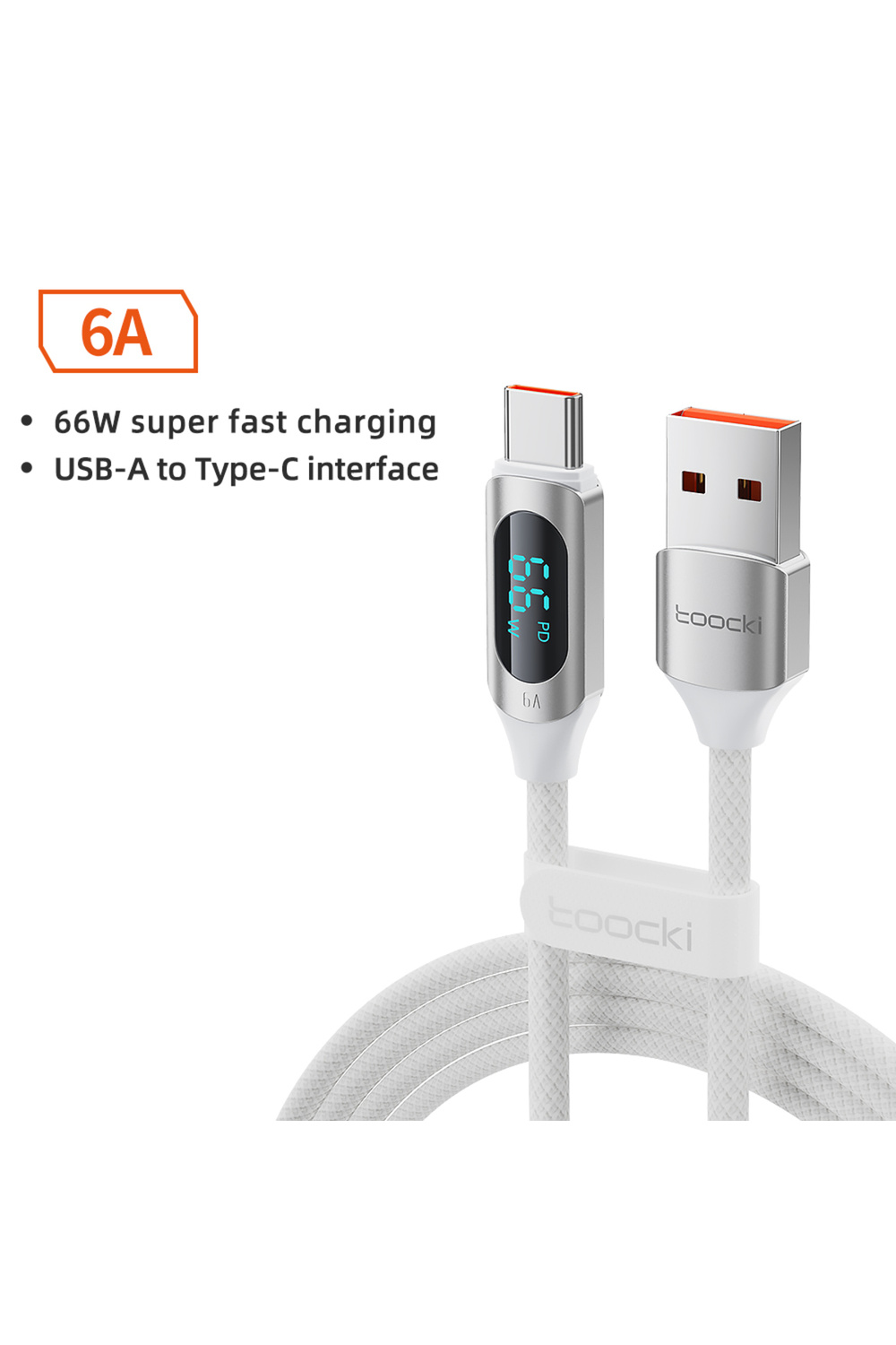 كابل توكي بطول 2 متر وقوة 100 واط من النوع C إلى ا...