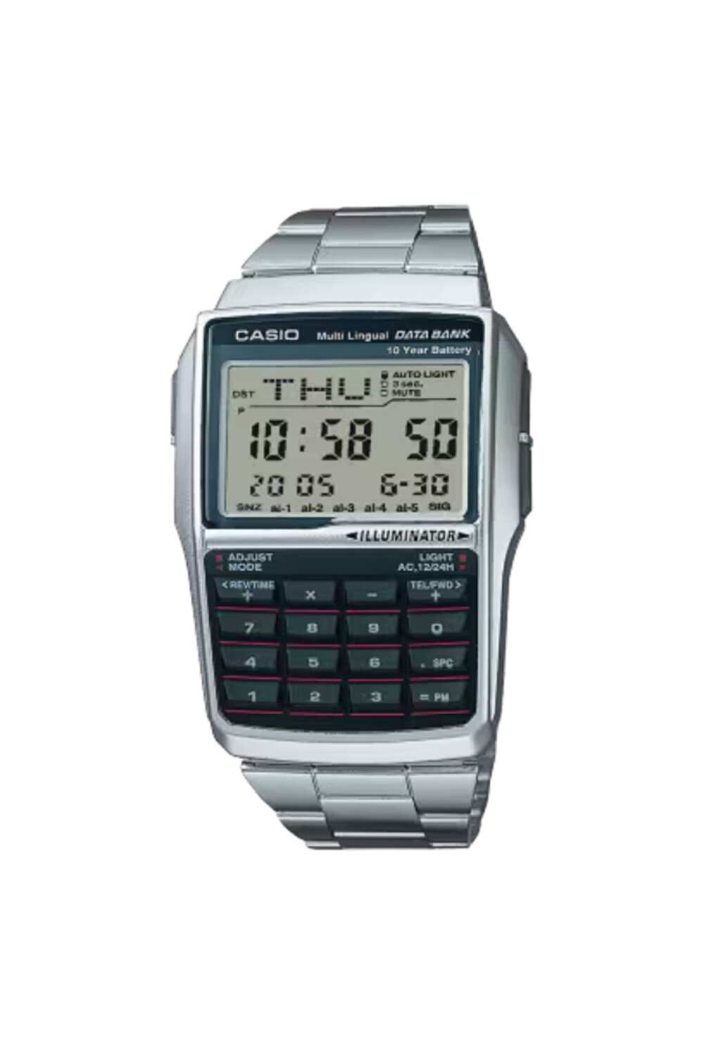 ساعة كاسيو الرقمية للجنسين بمينا رمادي - DBC-32D-1...