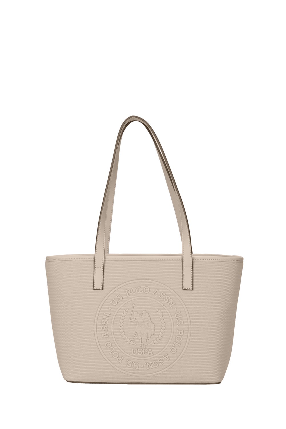 U.S. Polo Assn. حقيبة كتف نسائية باللون الأحمر الداكن والأزرق الداكن - Us24732