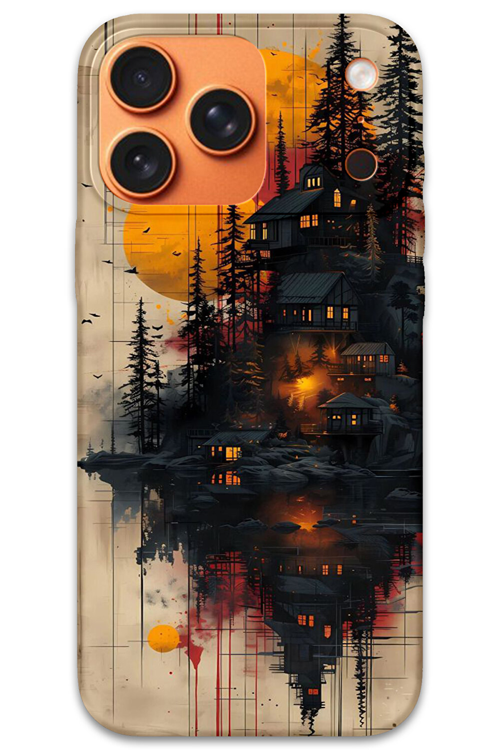 غطاء خلفي لهاتف iPhone 17 Pro Max بنمط HD مطبوع -...