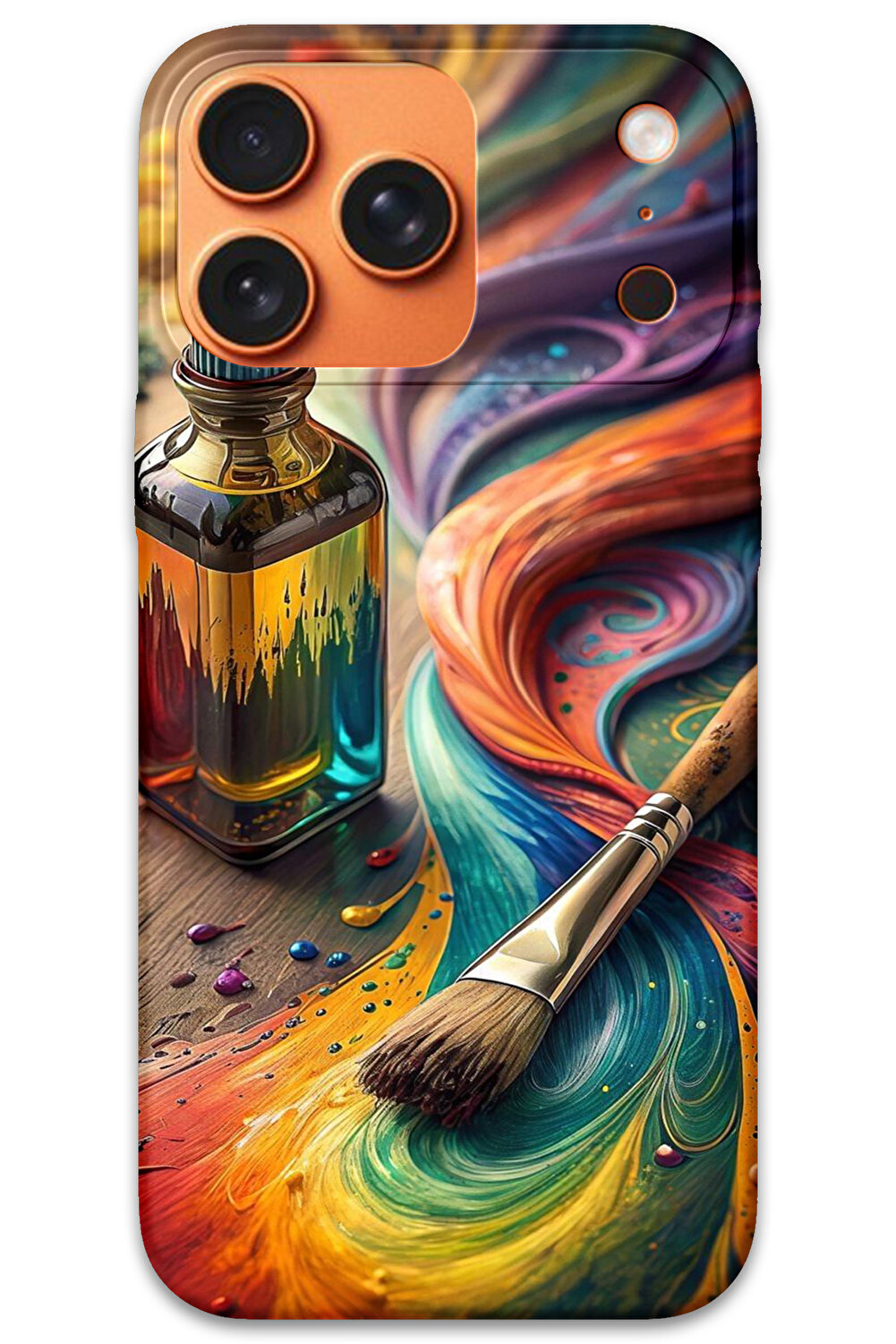 غطاء خلفي لهاتف iPhone 17 Pro Max بنمط HD مطبوع -...