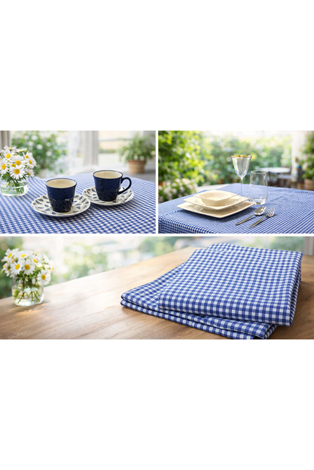 سجادة نزهة مربعة حمراء - غطاء طاولة - قماش للمائدة...