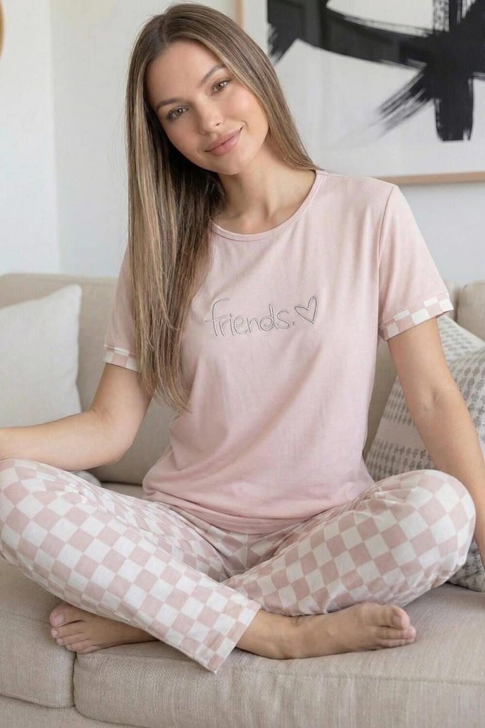 Pijamaevi طقم بيجامة نسائية بأكمام قصيرة من الخيزران من Mor Dreams