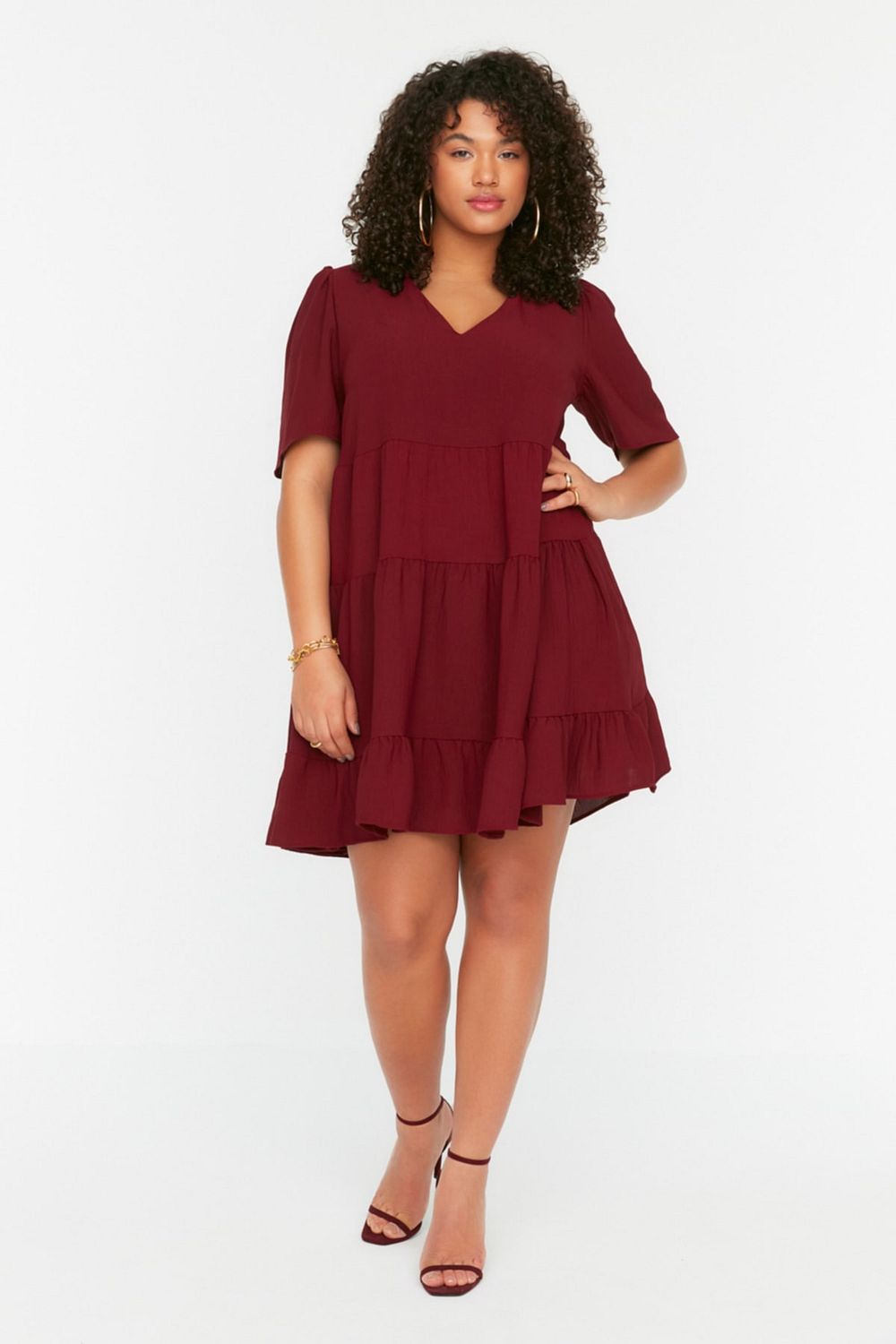 Purple store smock dress