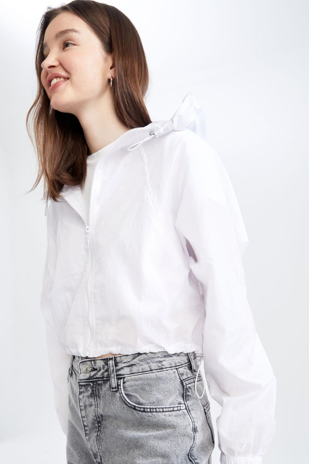 Crop raincoat new arrivals