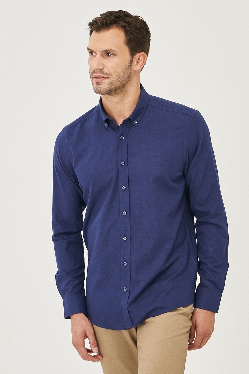 Dark blue deals button up