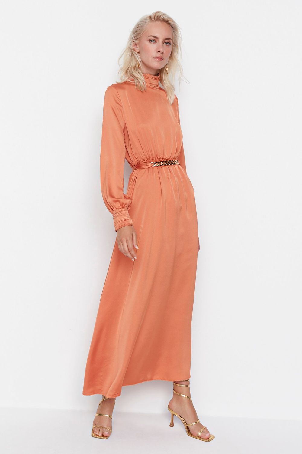 Buy Trendyol Draped Maxi Dress in Light Green 2024 Online