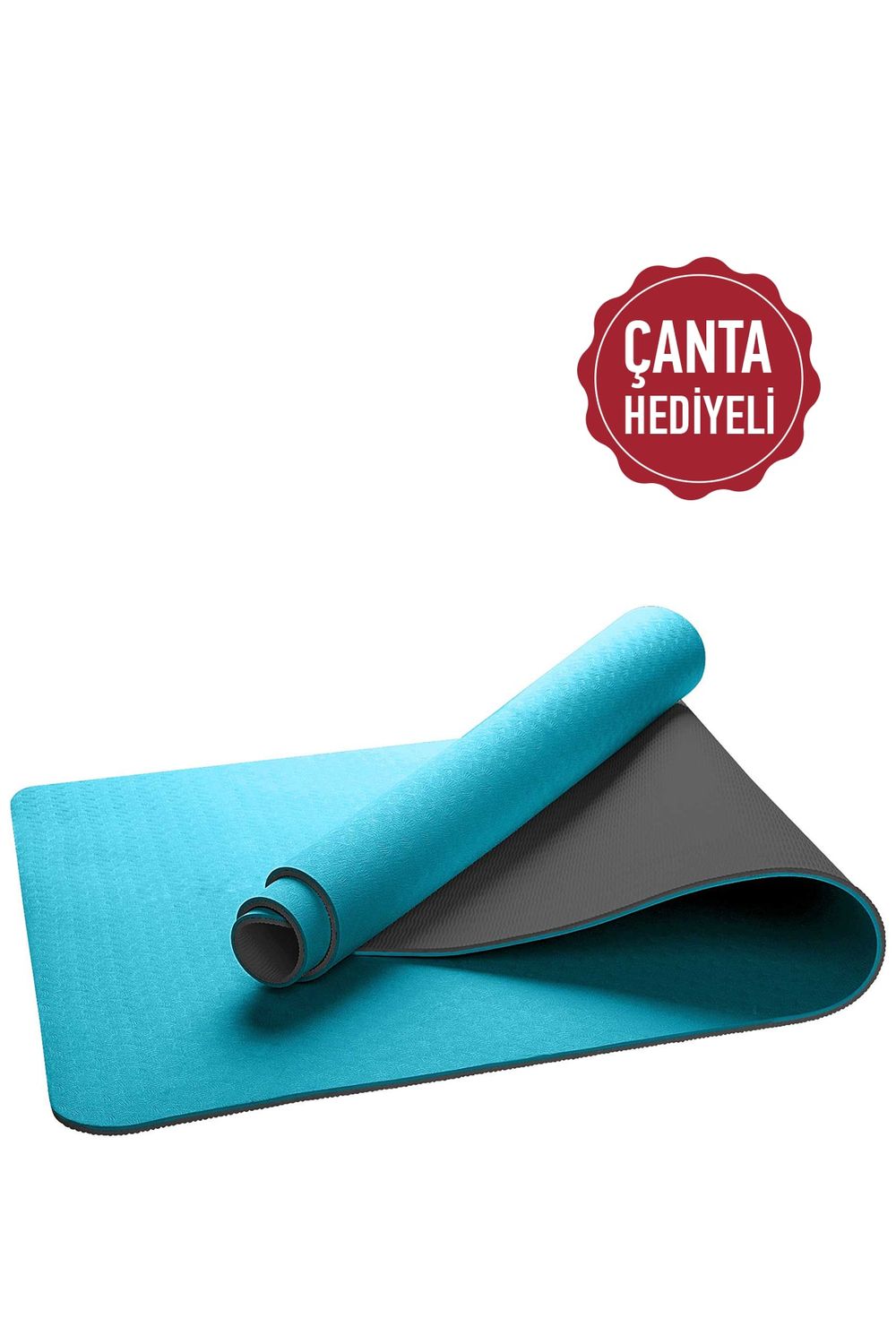 Gymo Ecological 6mm Tpe Yoga Mat Pilates Mat with Powder Pink