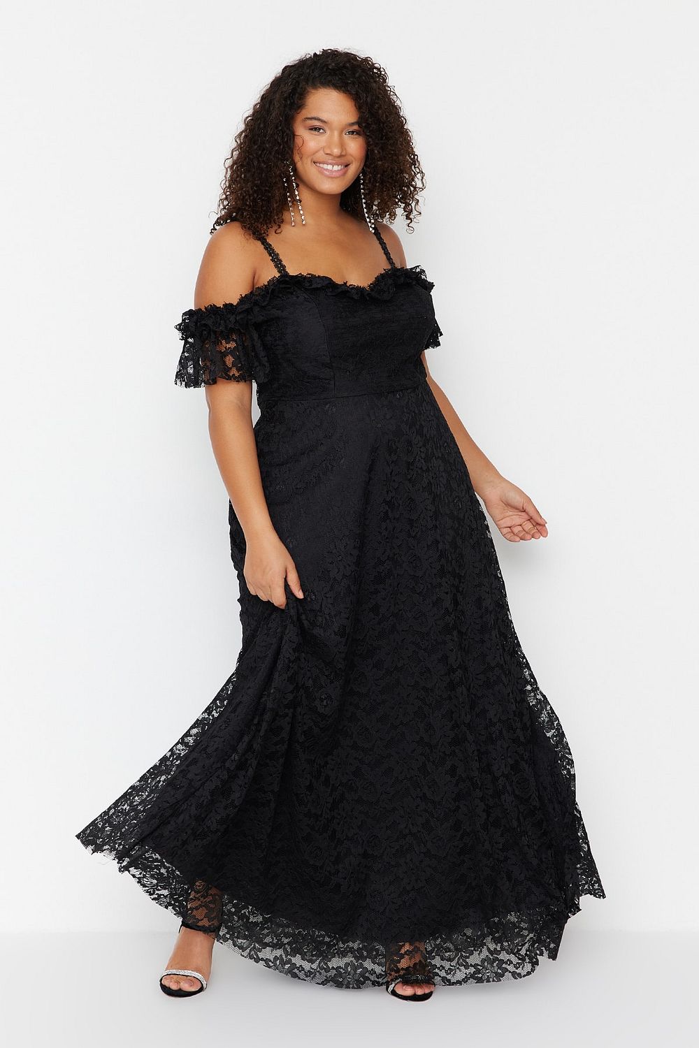 Curve evening dress discount