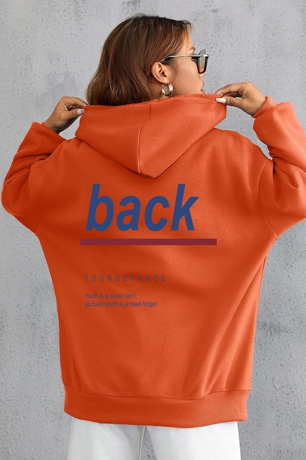 uyguntarz Unisex Sweatshirt mit R ckendruck Trendyol