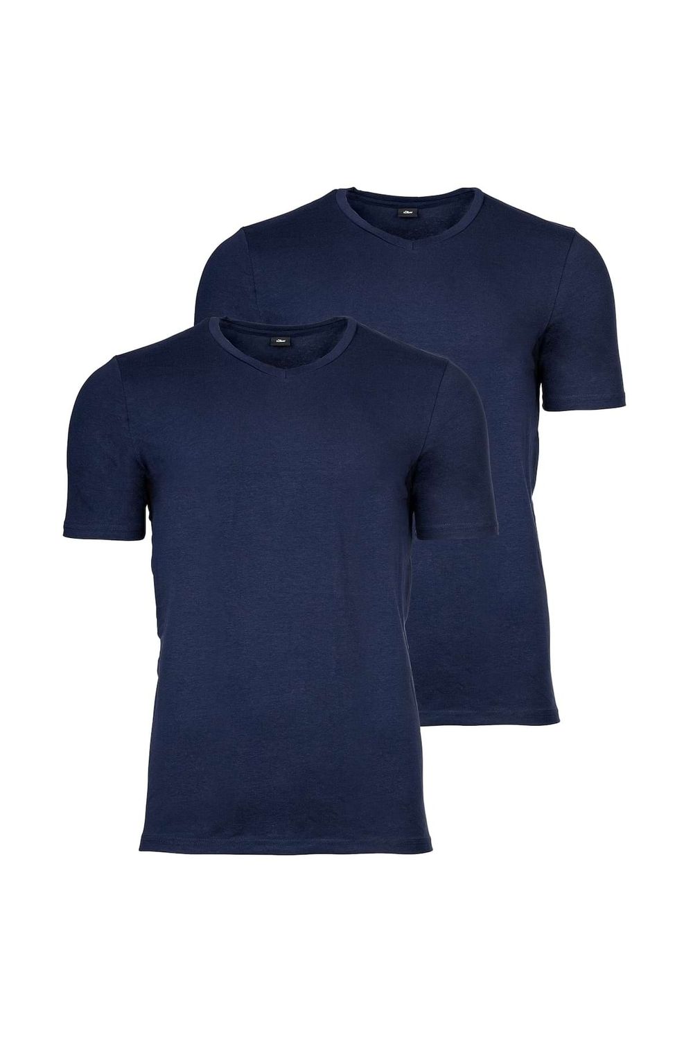s.Oliver Herren T-Shirt, 2er Pack - Basic, V-Ausschnitt, einfarbig -  Trendyol