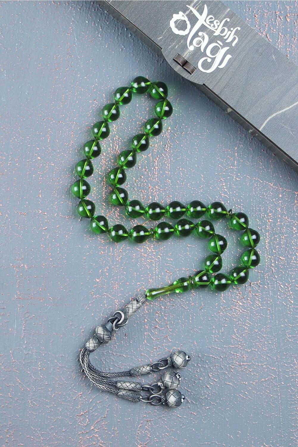 Tesbih Otağı خرز صلاة من العنبر الناري مزين بشراشي...