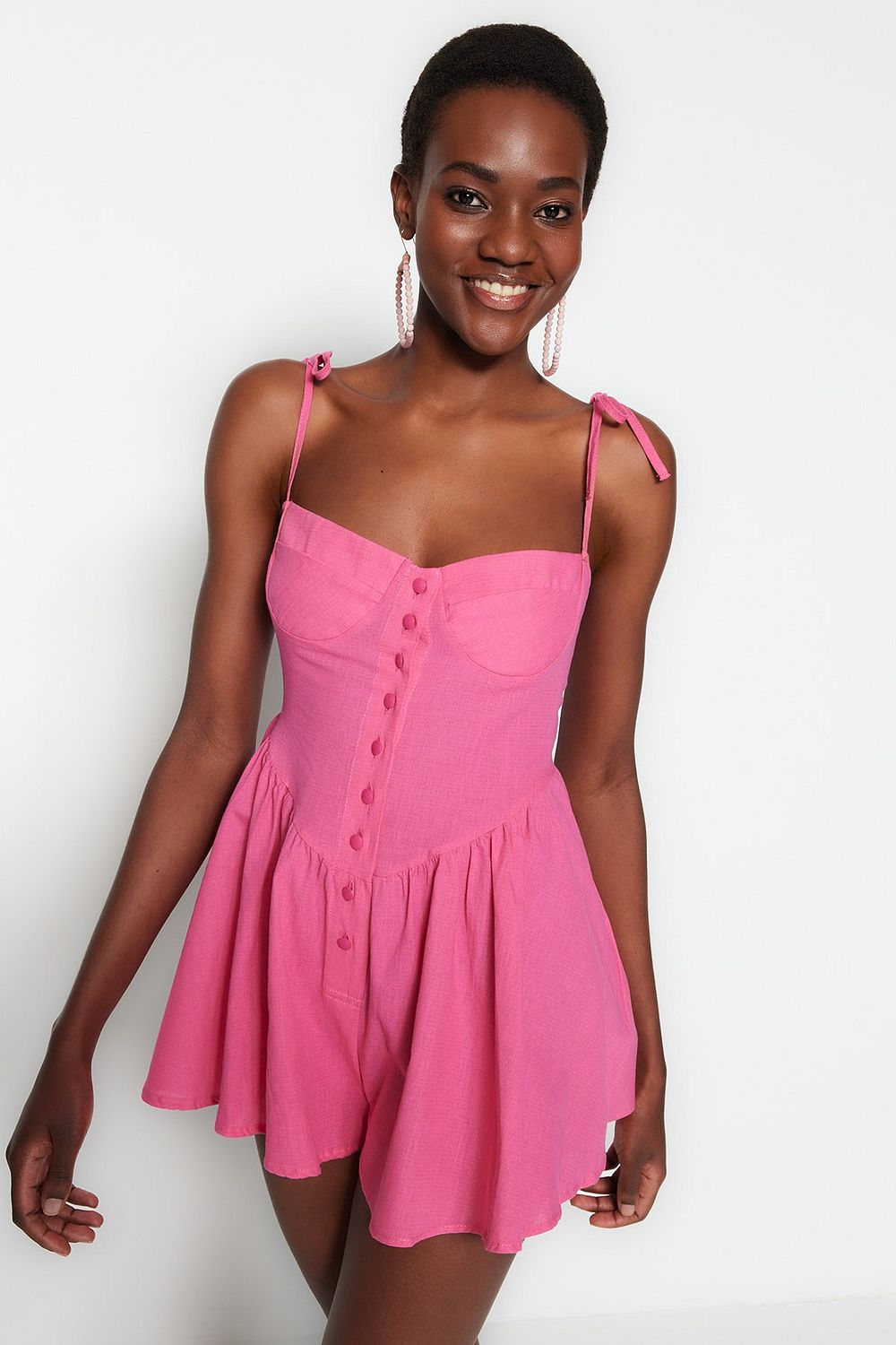 Pink color shop jumpsuit