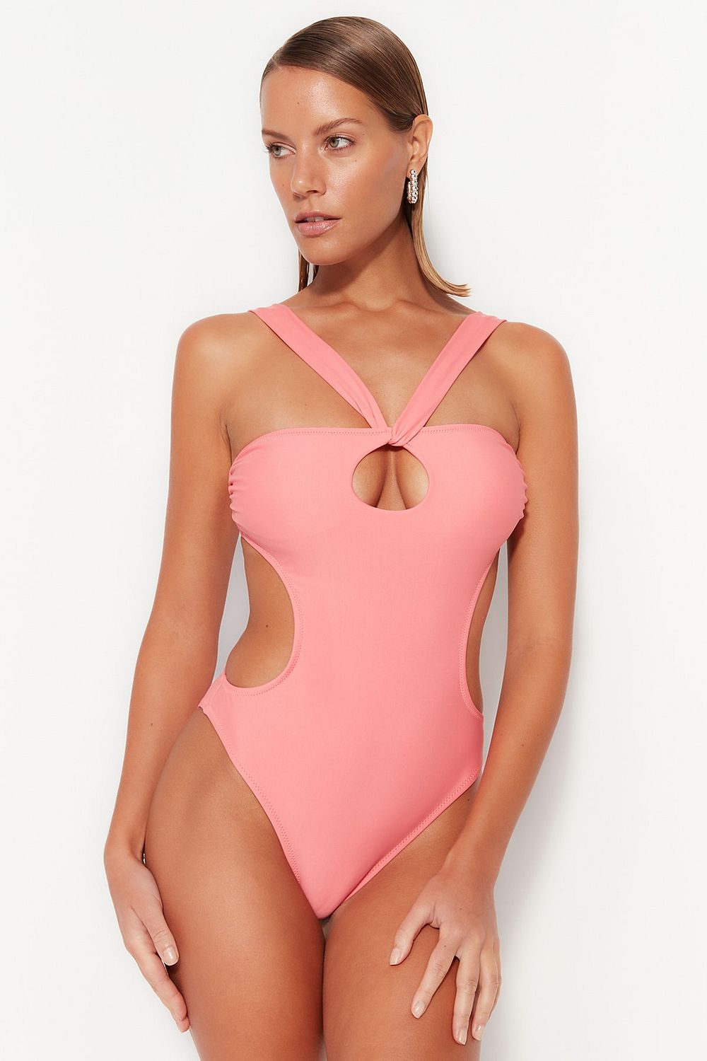 Plain shop pink swimsuit