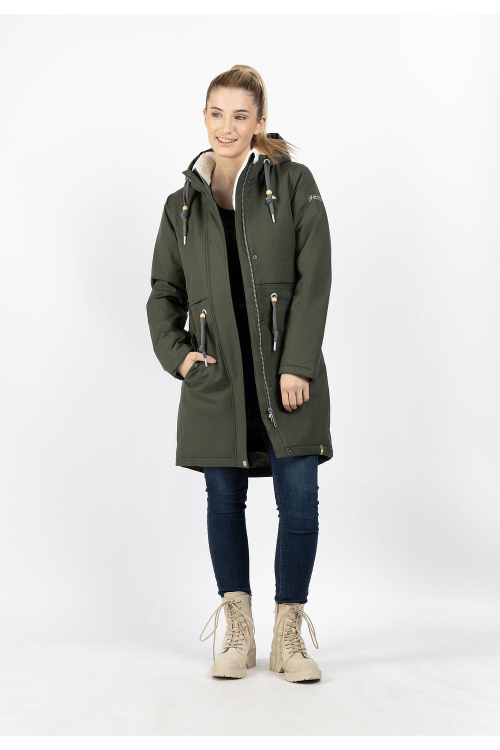Schmuddelwedda Regenjacke - Khaki - Parka - Trendyol