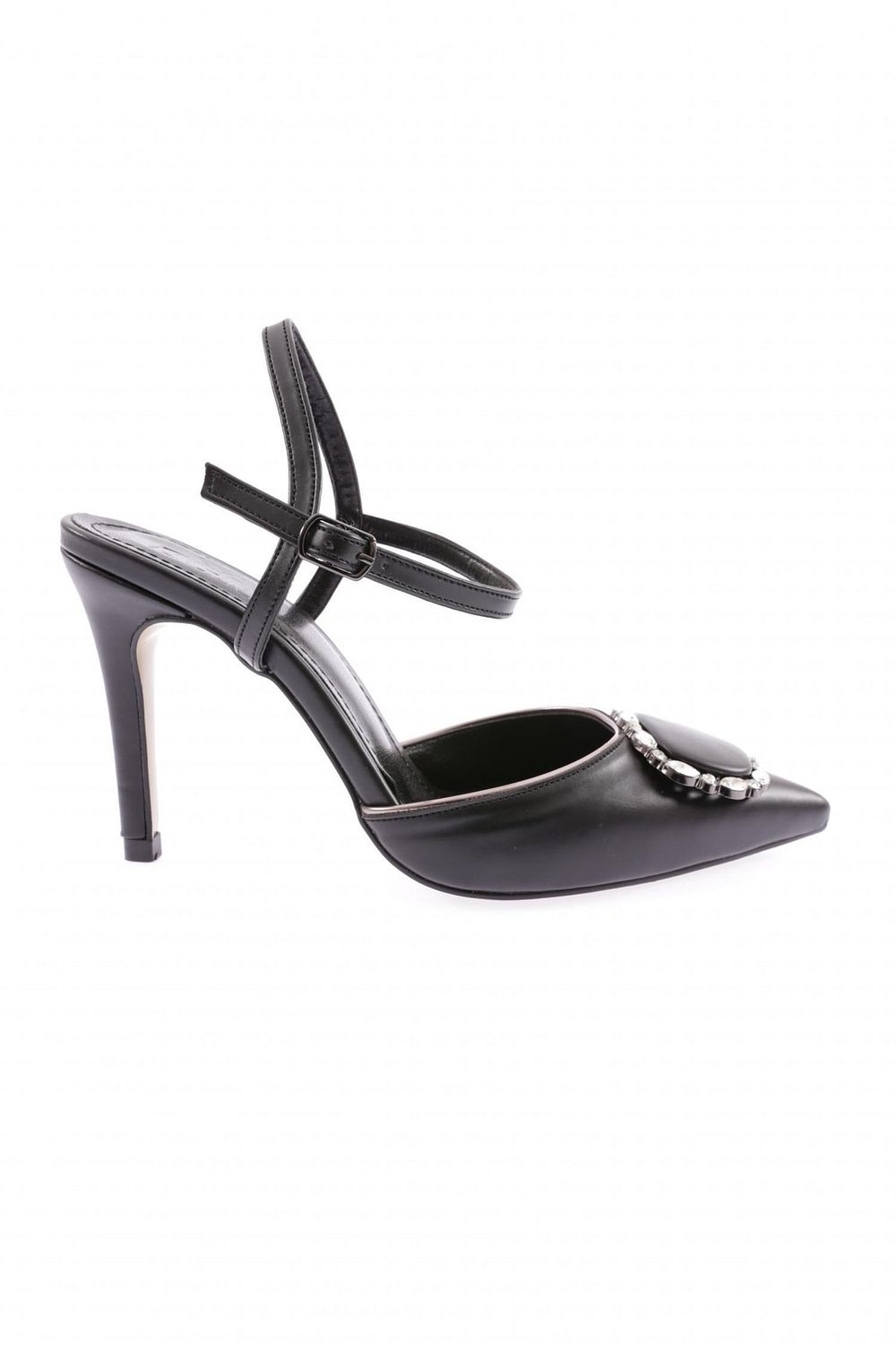 Dgn 1005 23y Damen Schuhe mit schmalem Absatz und Kn chelriemen