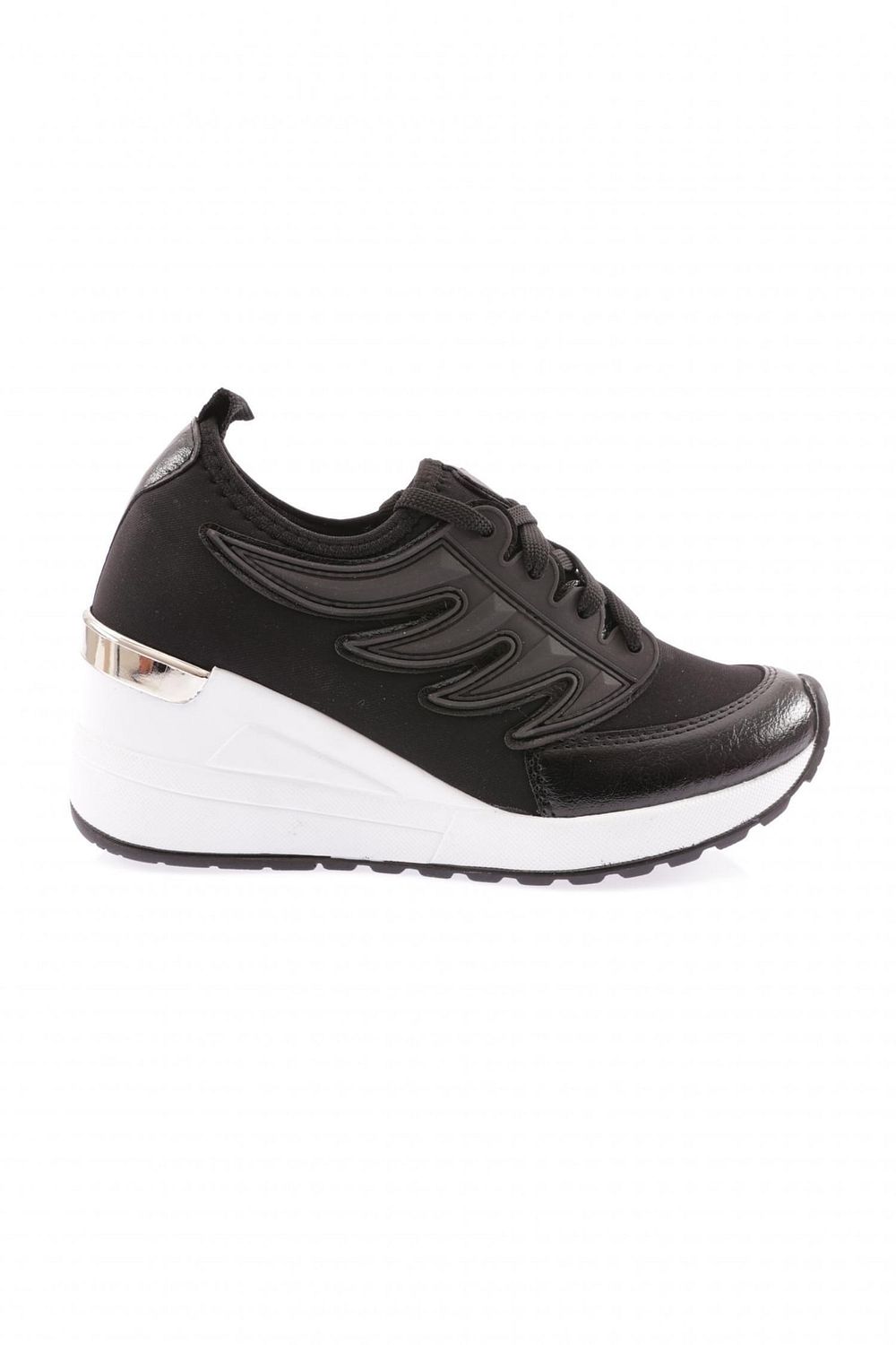 Dgn 0114 23y Women s Mega Thick Sole Crystal Stone Sneakers Shoes