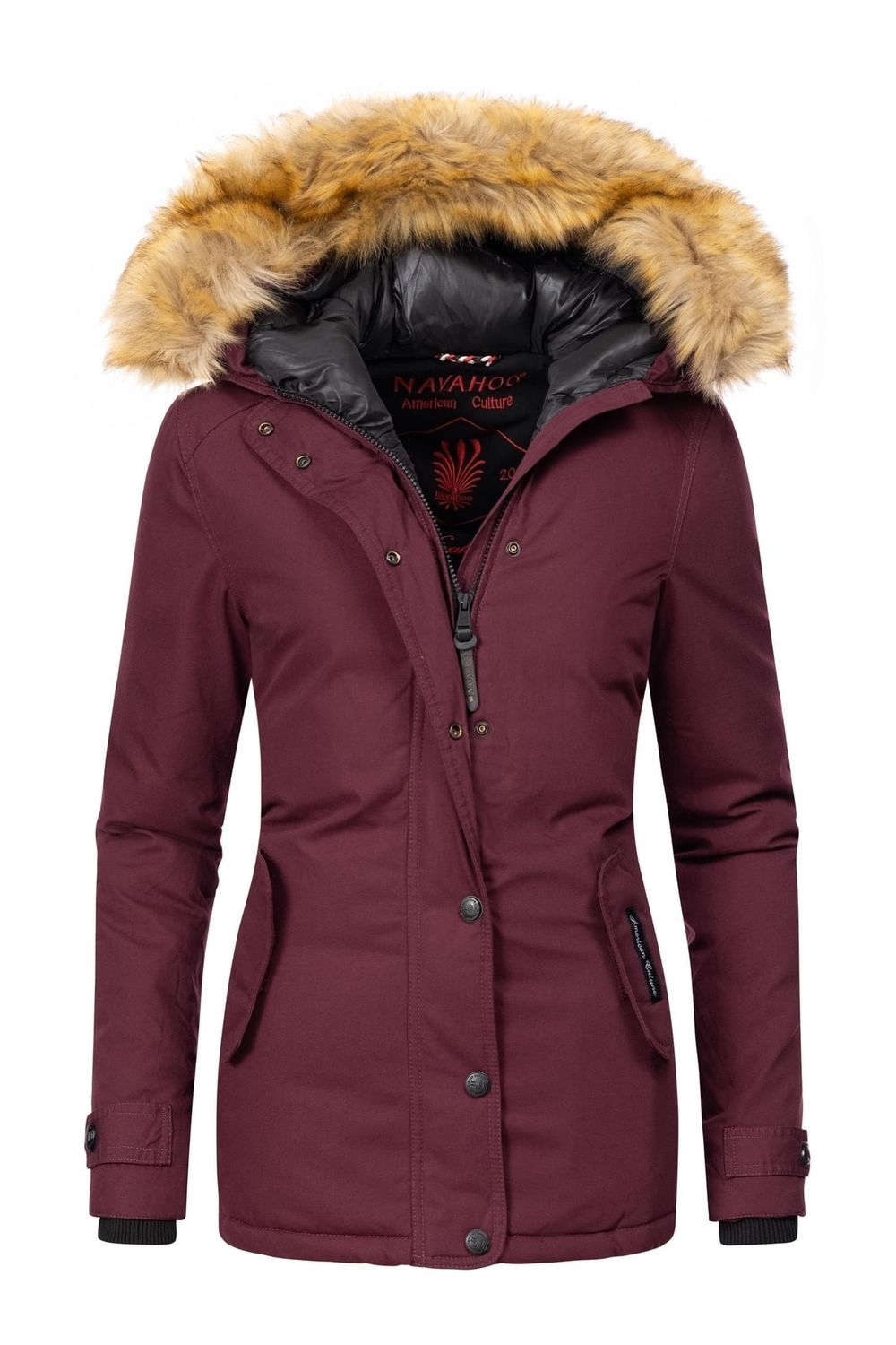 Navahoo Winterjacke - Rot - - Trendyol Puffer