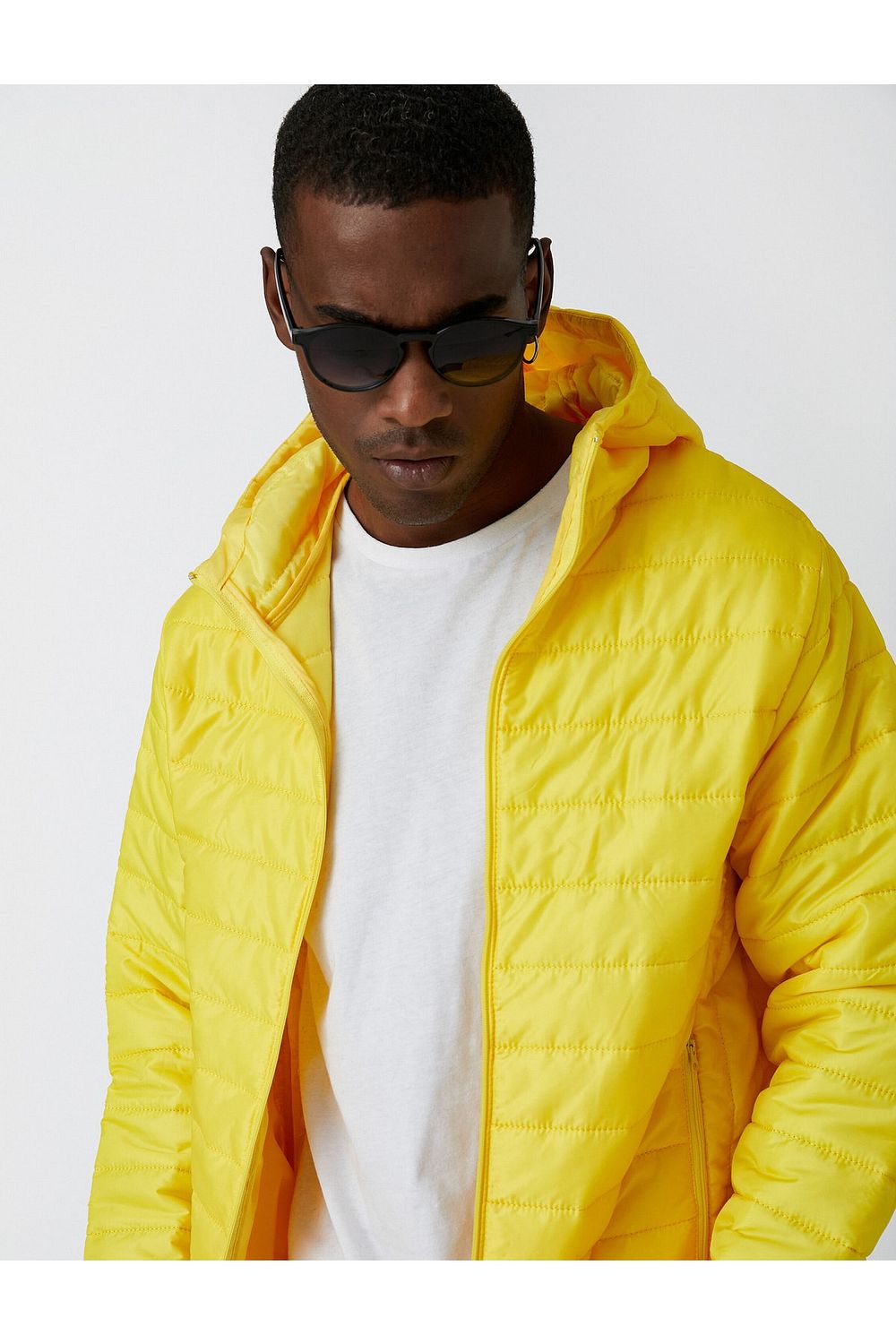 Koton Hooded Puffer Jacket with Pocket Detail Waterproof Trendyol