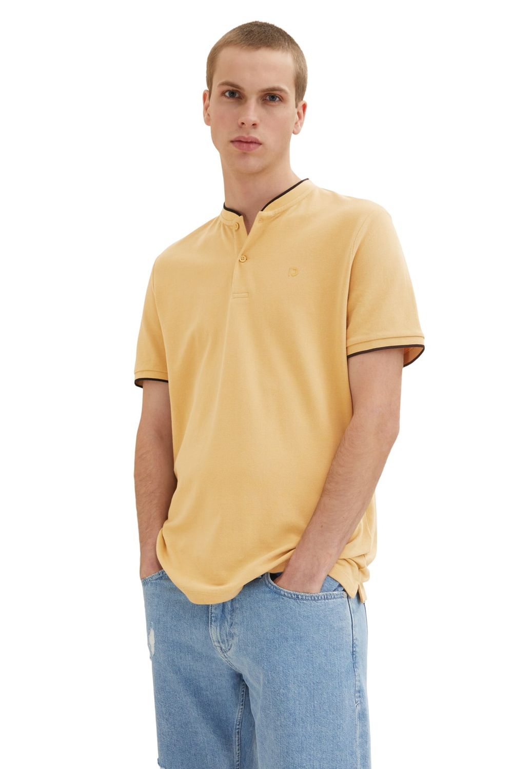 Denim Tailor Fit - Trendyol Regular Tom - Grün Poloshirt -