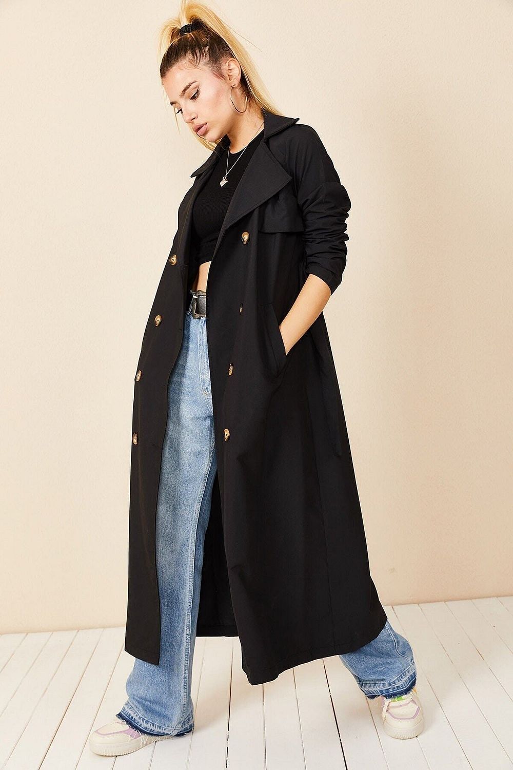 Longline trench coat new arrivals