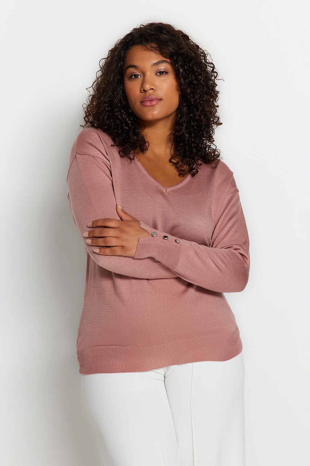 Dusty rose color sweater 2025