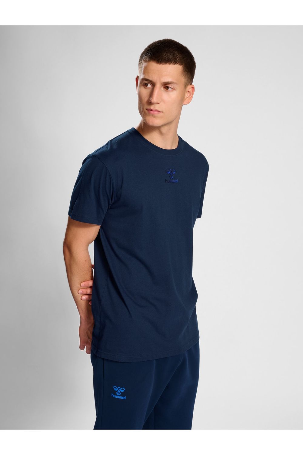 Trendyol Blau - - Fit T-Shirt - HUMMEL Regular