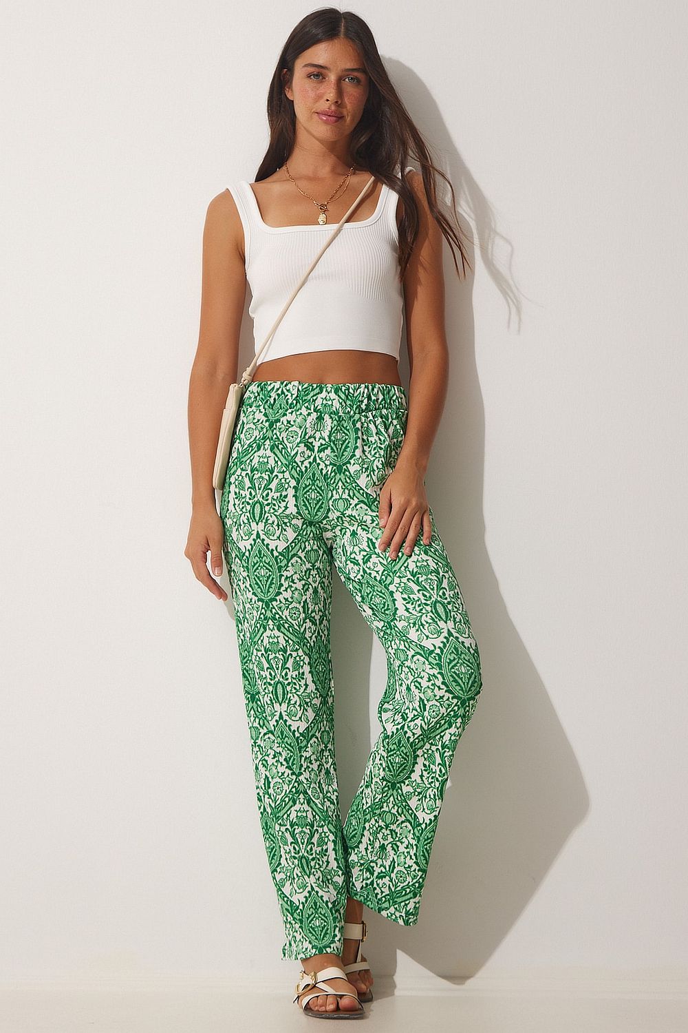 Patterned top pants womens