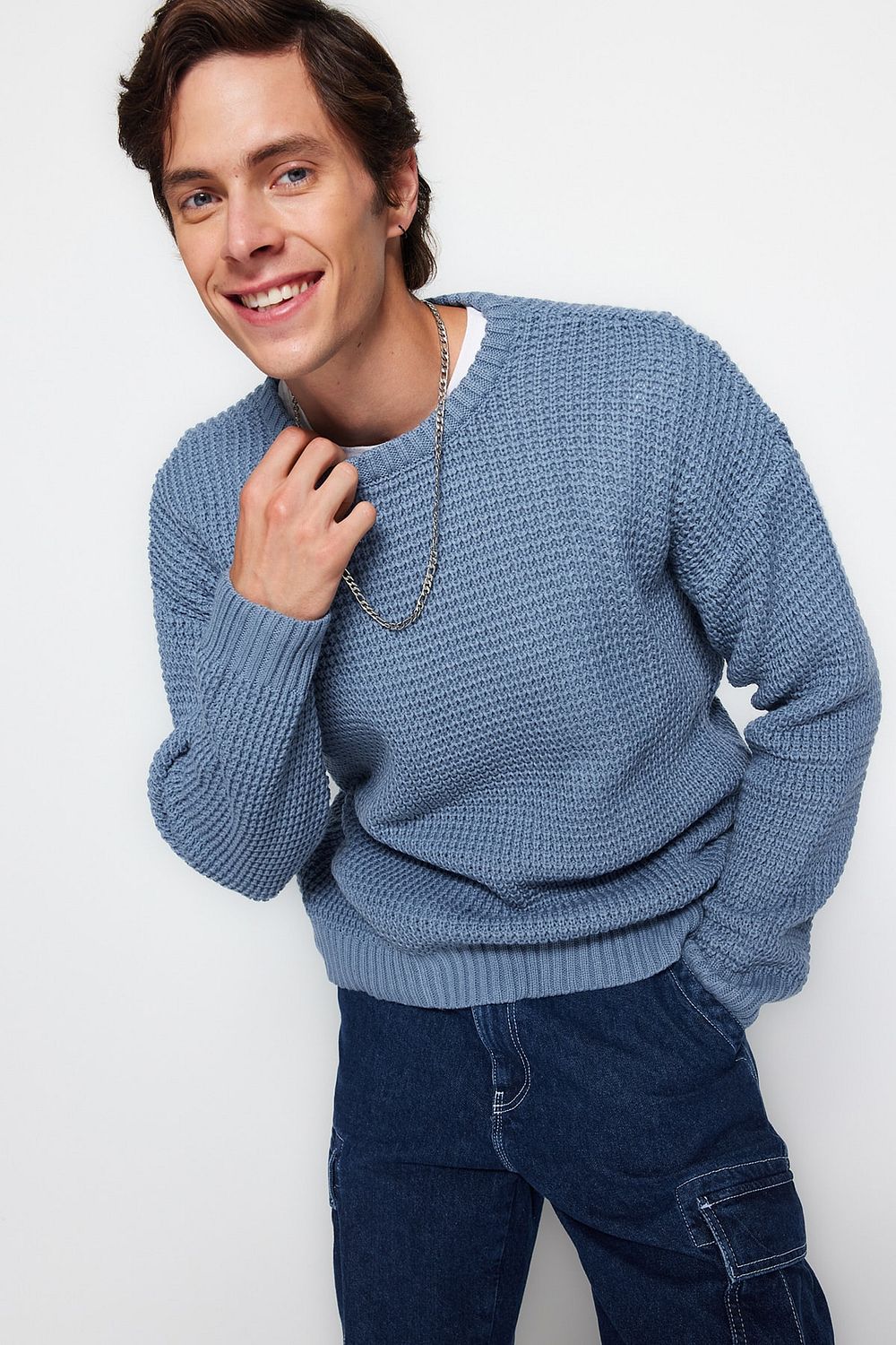 Denim 2025 blue sweater