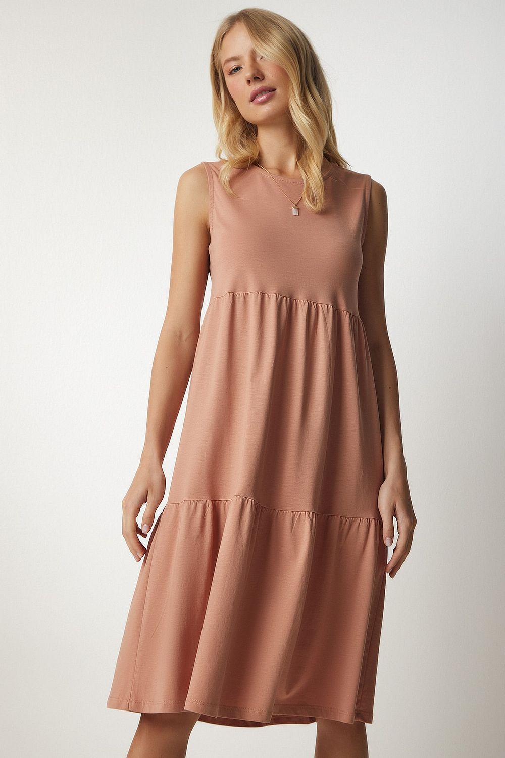 Dark salmon hot sale color dress
