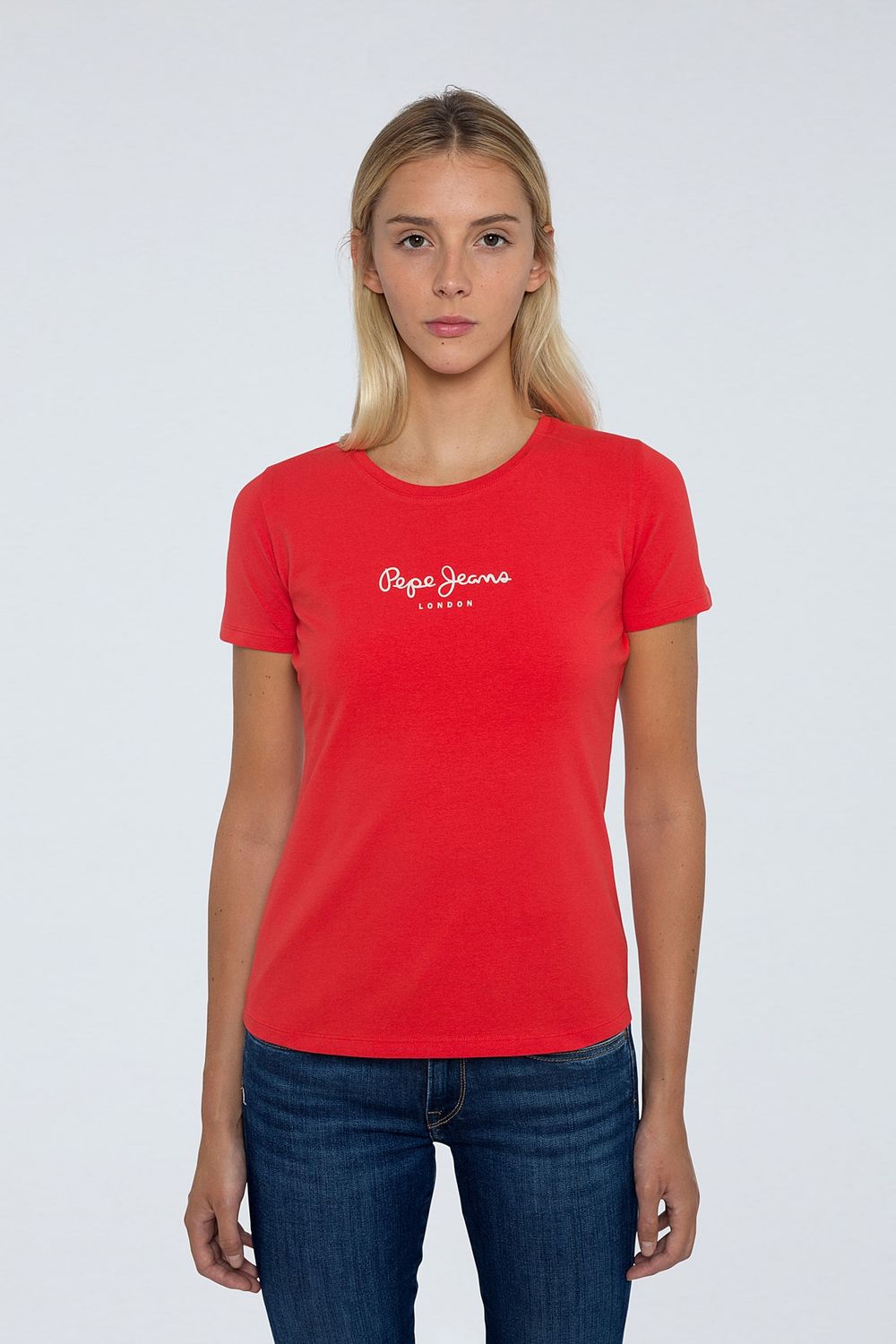 T-Shirt / Trendyol Damen Rot Jeans Mädchen Pepe -