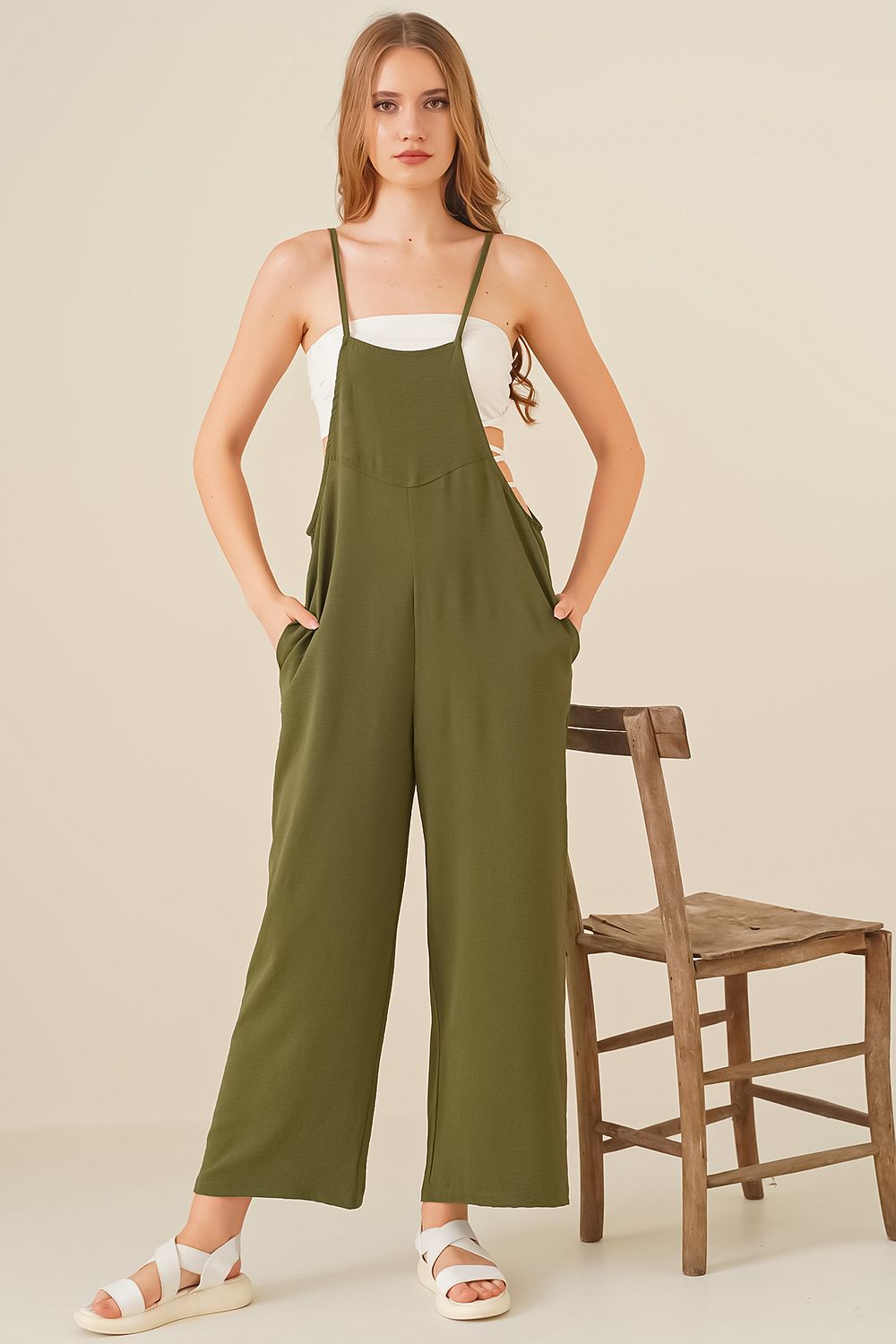 Cream colored overalls clearance