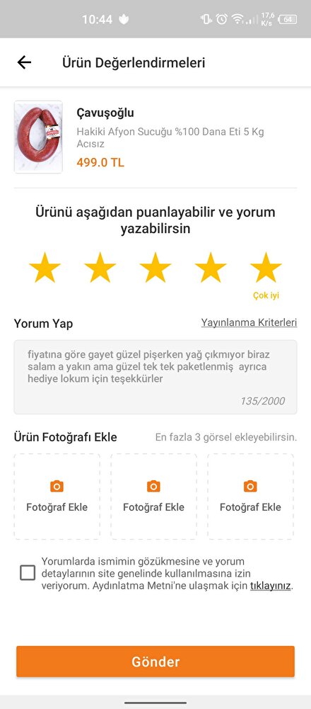 fiyatına göre gayet güzel pişerken yağ çıkmıyor biraz salam a yakın ama güzel tek tek paketlenmiş  ayrıca hediye lokum için teşekkürler