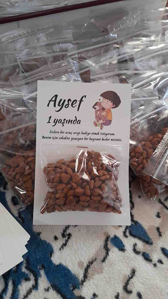 Doğum günü hediyesinde kullandık sokak hayvanları için birebir teşekkür ederiz