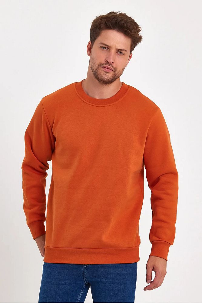 Rodi Jeans Erkek Bisiklet Yaka 3 İplik Şardonlu Sweatshirt