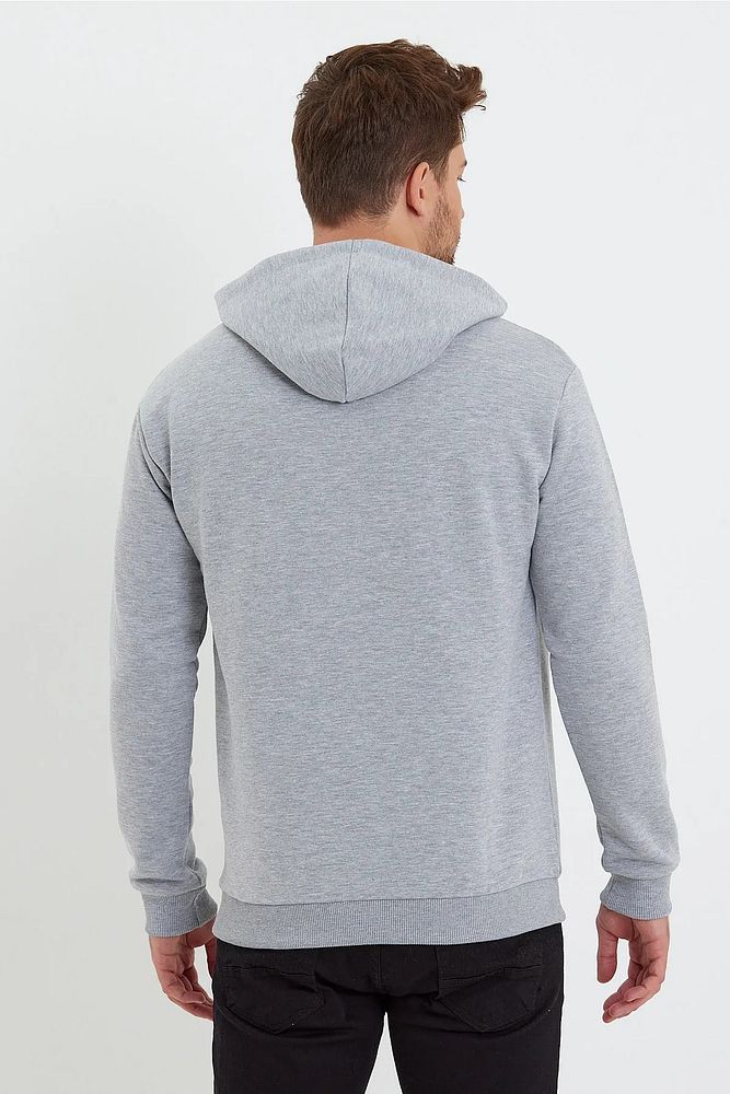 Rodi Jeans Erkek 3 İplik Kapüşonlu Önü Yazı Baskılı Sweatshirt
