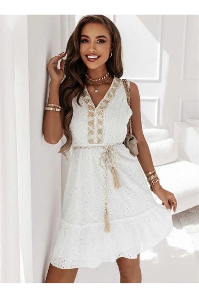 Beyaz Yazlık Elbise