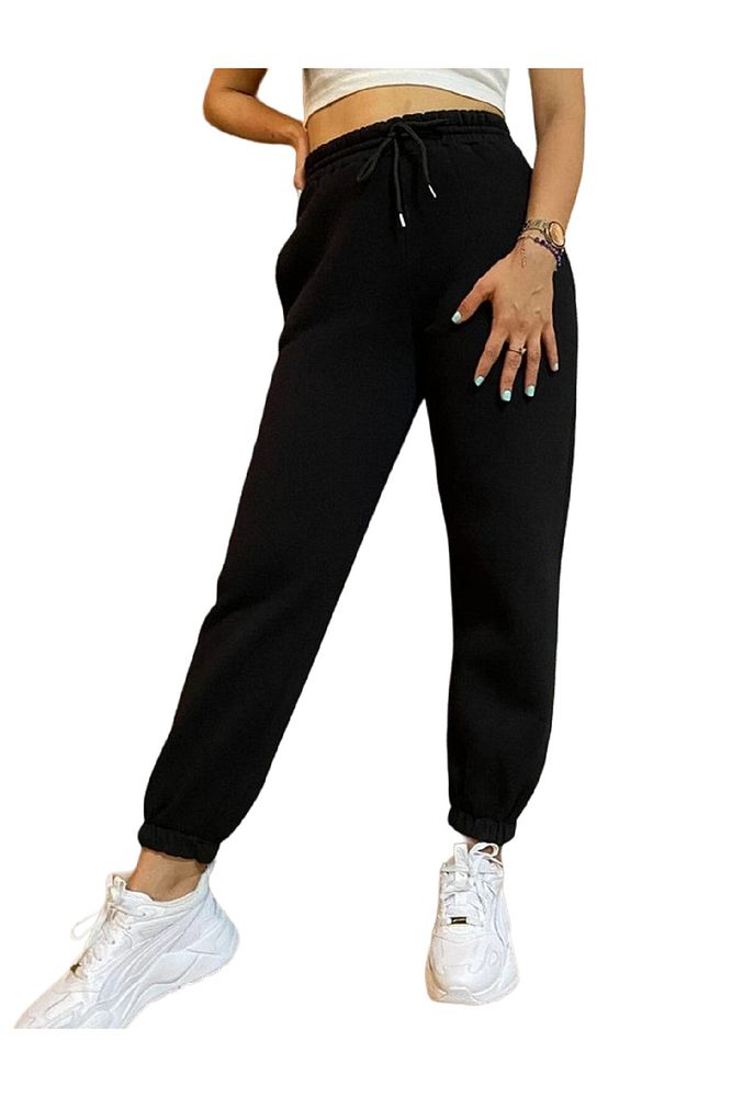 Kadın Çift Cepli Yüksek Kalite 3 Iplik Şardonlu Slim Fit Eşofman Altı