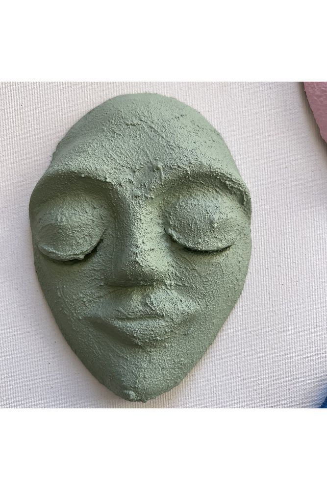 El Yapımı Duvar Maskları 5'li Set, Canlı Renklerle Boyalı Sakin Duvar Maskeleri, Duvar Dekor Objesi