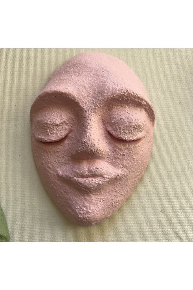 El Yapımı Duvar Maskları 5'li Set, Canlı Renklerle Boyalı Sakin Duvar Maskeleri, Duvar Dekor Objesi