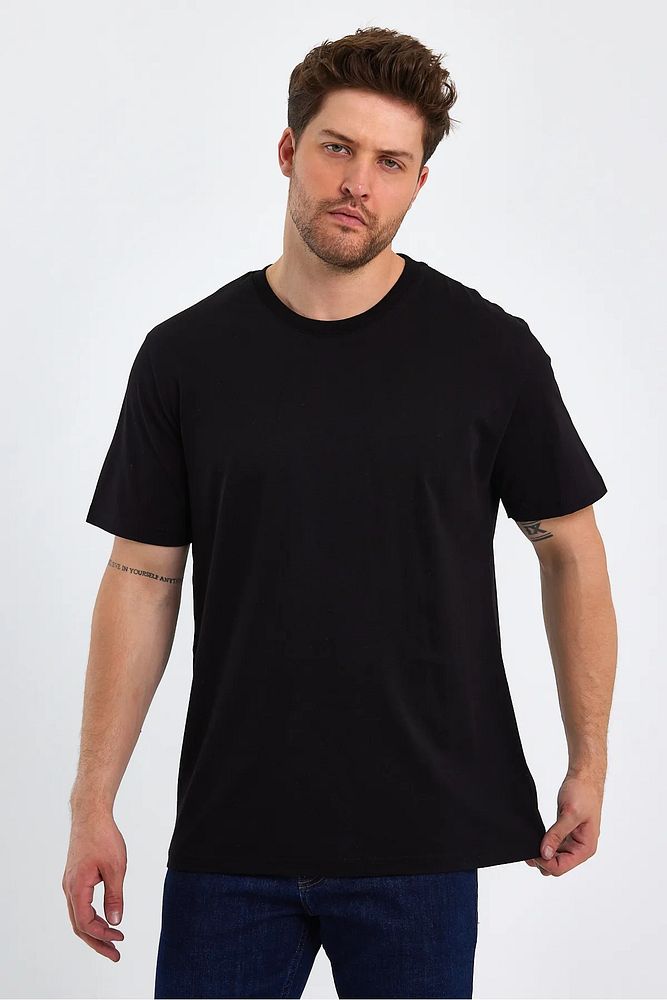 Rodi Jeans Erkek Bisiklet Yaka Relax Fit  Cotton Basic T-shirt