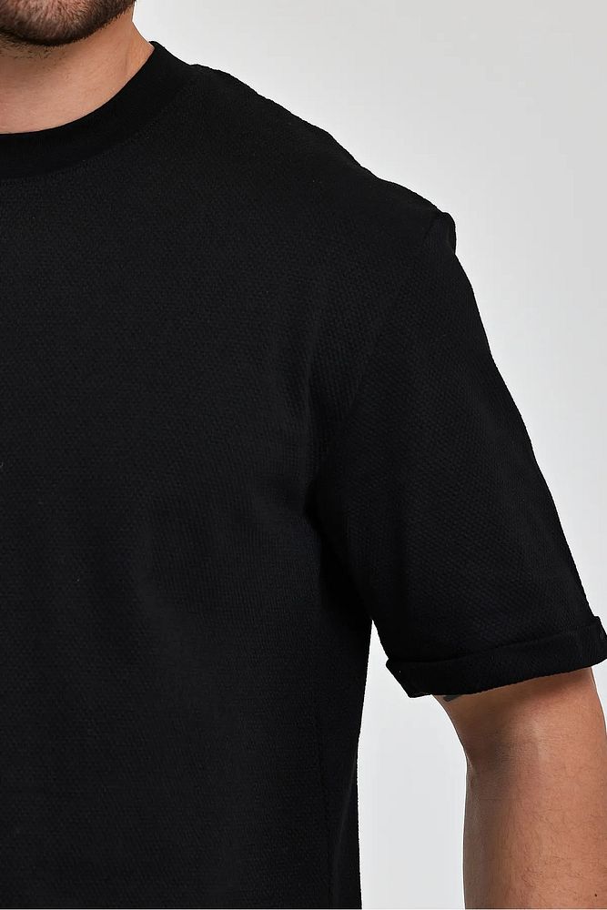 Rodi Jeans Erkek Petek Süprem Dokuma Bisiklet Yaka Relaxed Fit Cotton T-shirt
